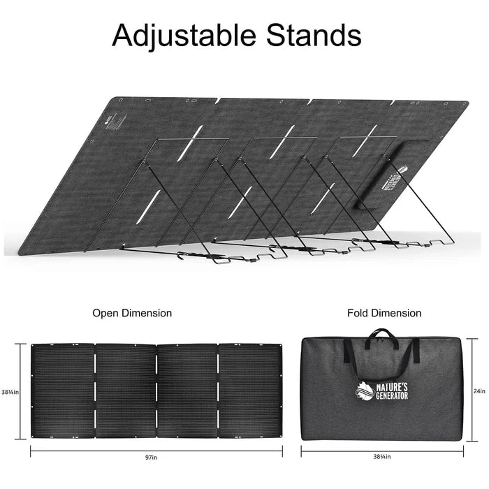 Nature’s Generator 400W Folding Solar Panel