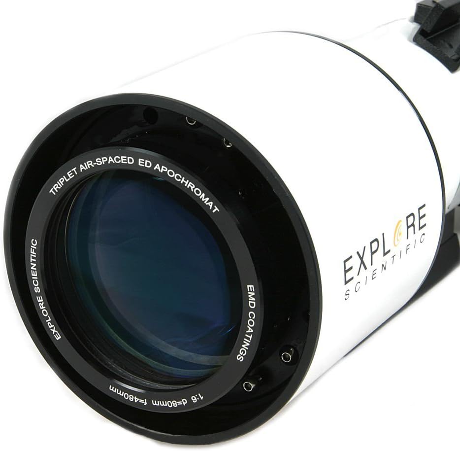 ED80 Essential Series Air-Spaced Triplet Refractor Astrophotography Telescope