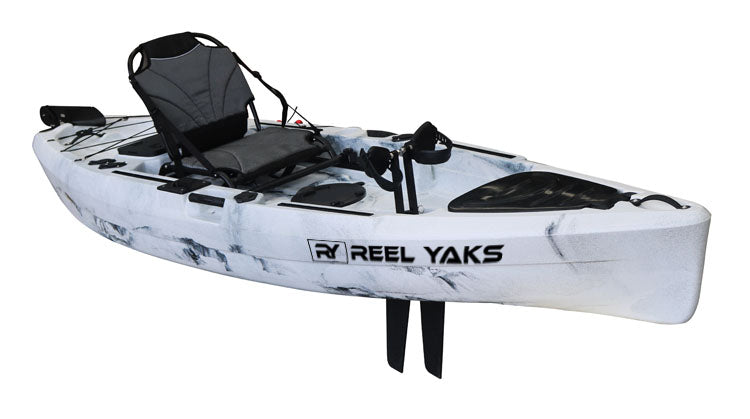 11' Rubicon Fin Pedal Drive Fishing Kayak | 501lbs capacity | oceans lakes rivers