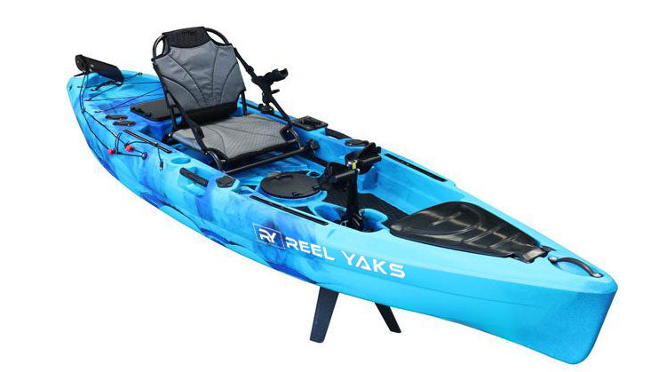 11' Rubicon Fin Pedal Drive Fishing Kayak | 501lbs capacity | oceans lakes rivers