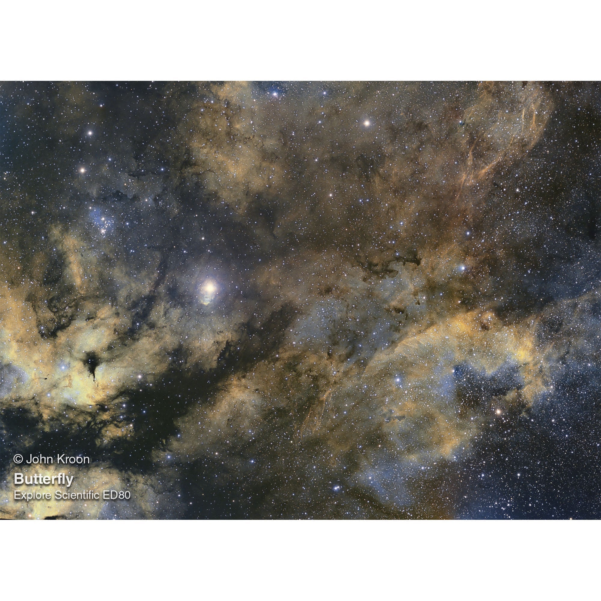Explore Scientific ED80-FCD100 Series Air-Spaced Triplet Refractor Telescope and Hybrid 2N1 Finder Base- FCD100-0806-01