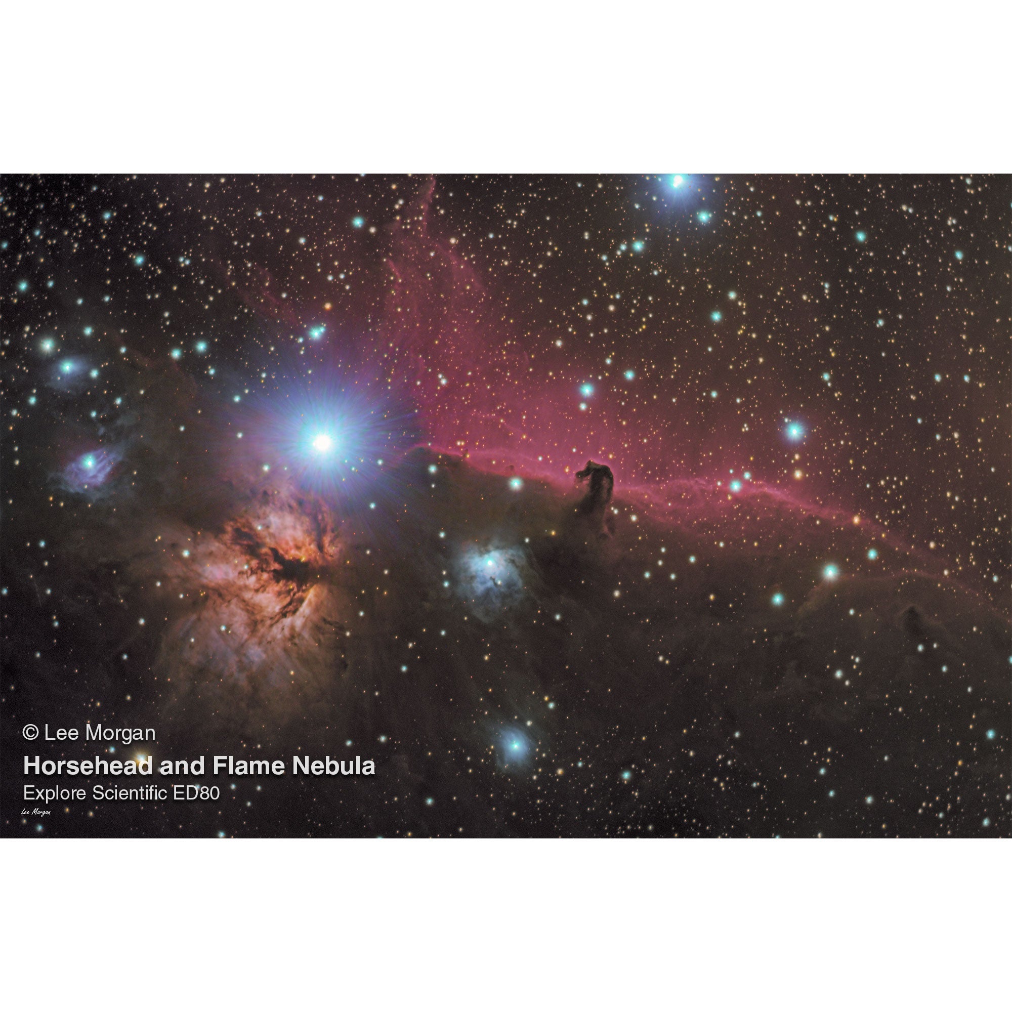 Explore Scientific ED80-FCD100 Series Air-Spaced Triplet Refractor Telescope and Hybrid 2N1 Finder Base- FCD100-0806-01