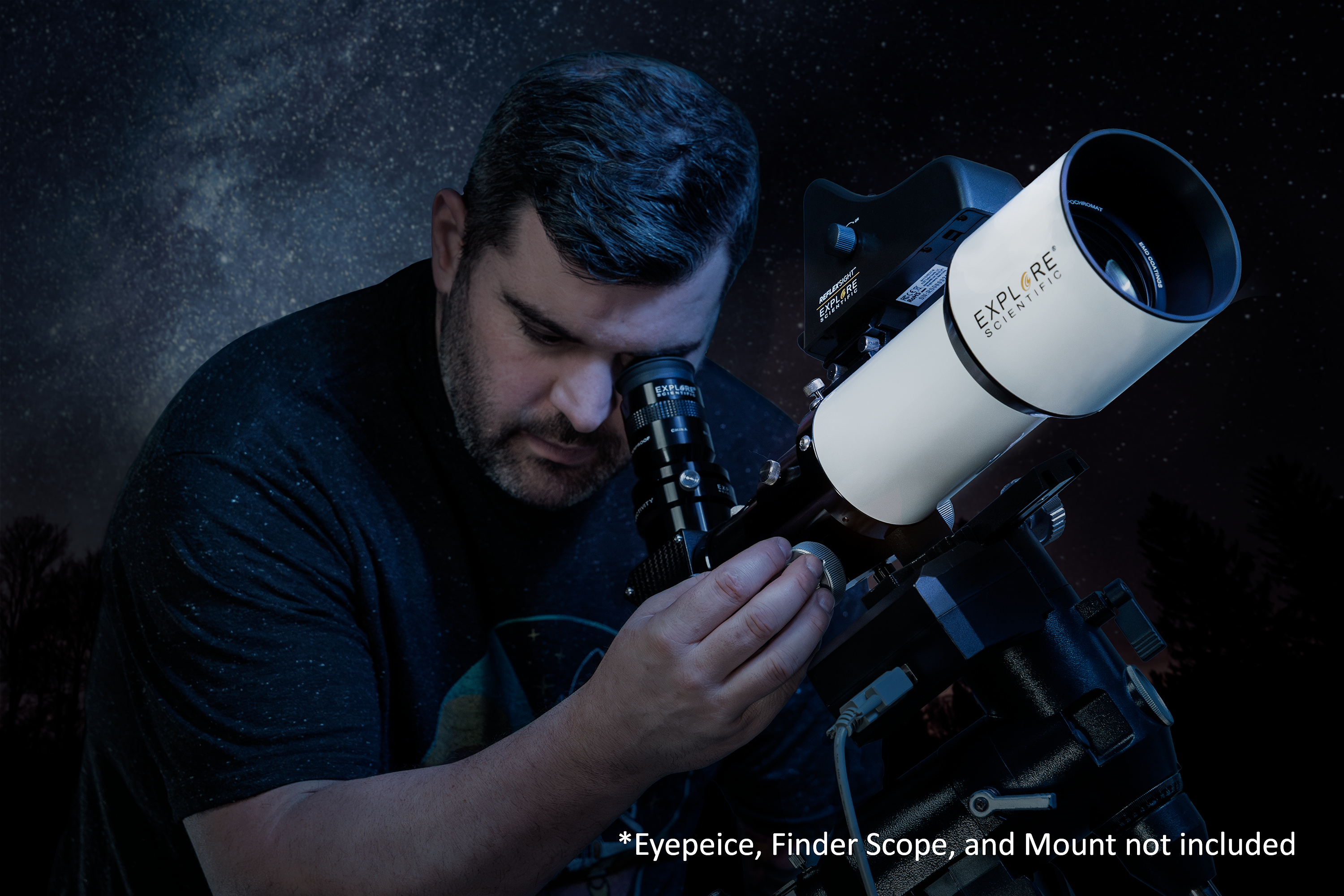 ED80 Essential Series Air-Spaced Triplet Refractor Astrophotography Telescope