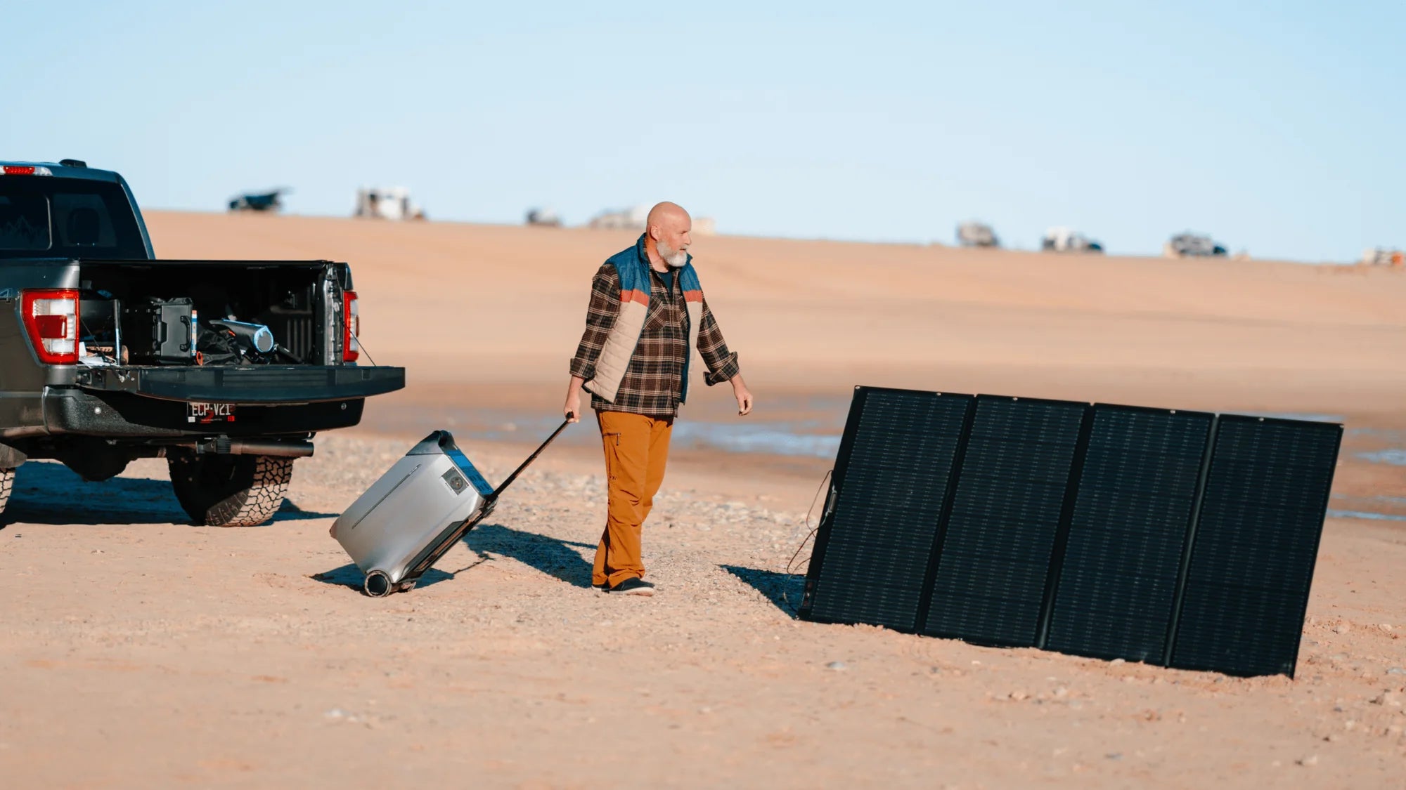 EcoFlow DELTA Pro 3 Portable Power Station + EcoFlow 400W Portable Solar Panel