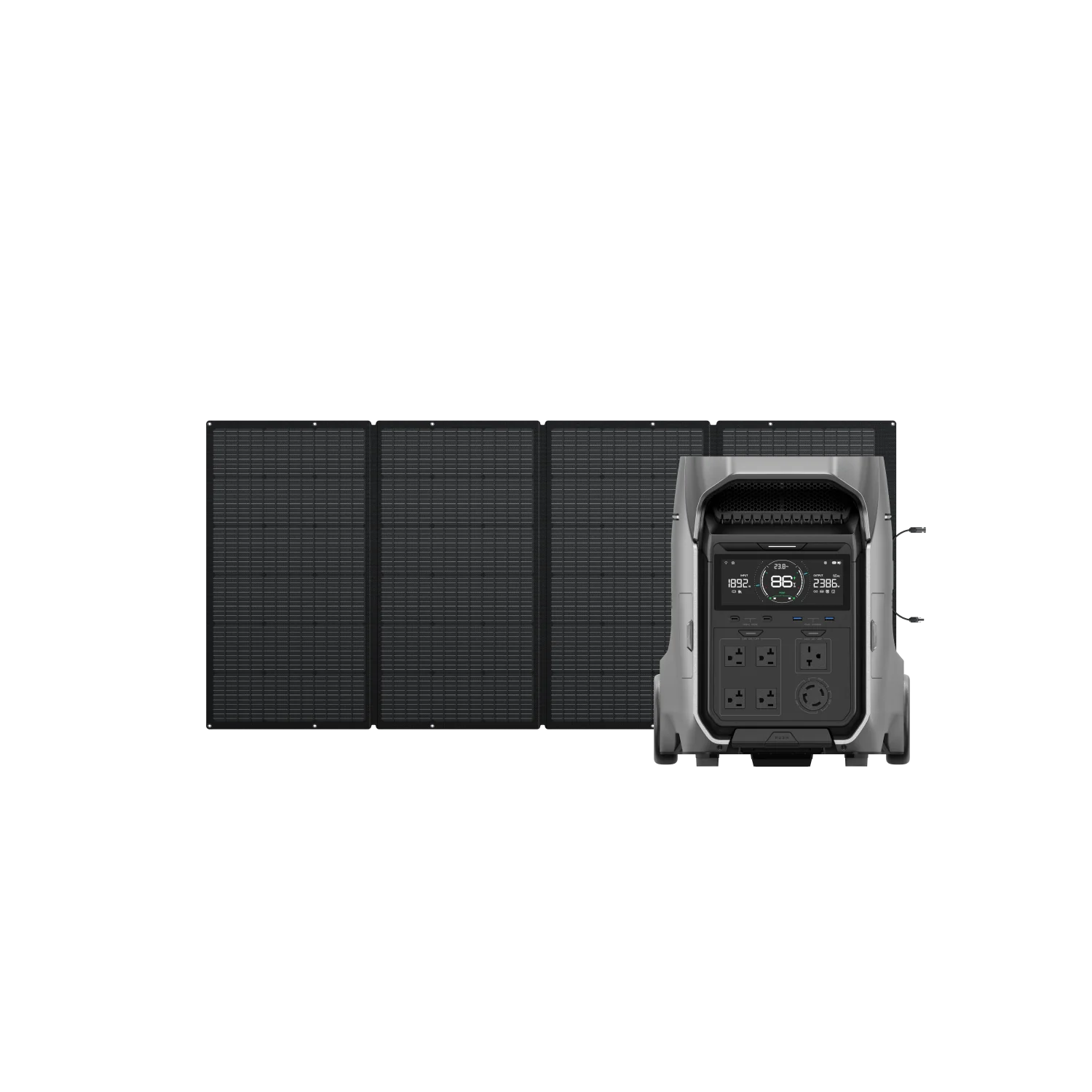 EcoFlow DELTA Pro 3 Portable Power Station + EcoFlow 400W Portable Solar Panel