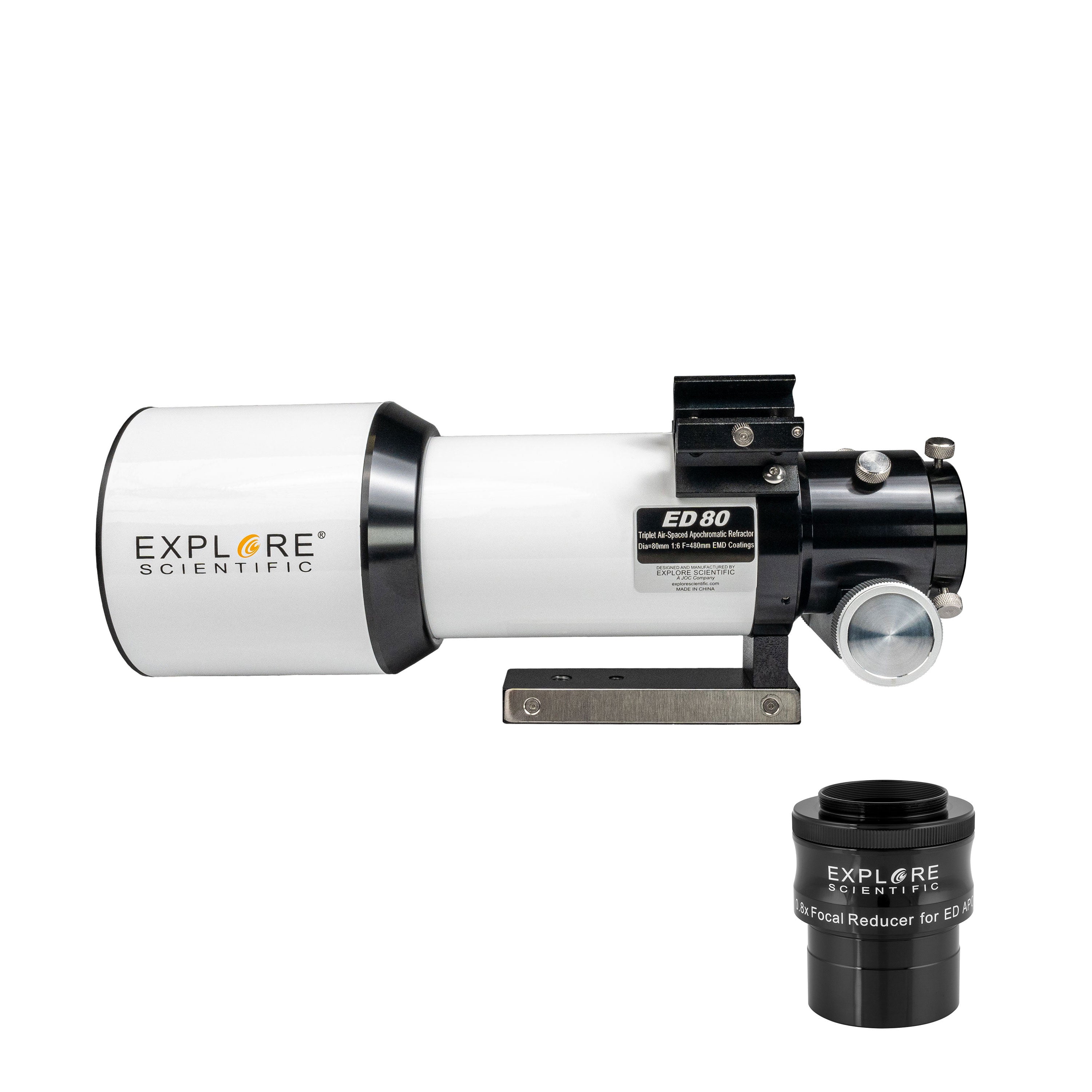 ED80 Essential Series Air-Spaced Triplet Refractor Astrophotography Telescope